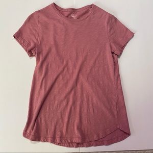 Felina Pink Crew-Neck Short Sleeve Top Size:M